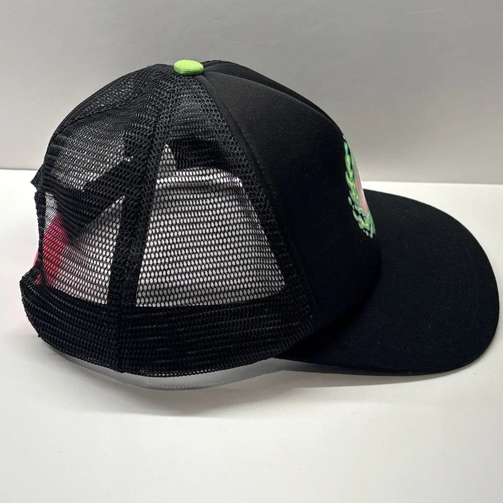Slime Balls Skateboard‎ Trucker Hat Black Neon Green Pink Mesh Snapback Cap
